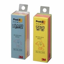 사무용품 포스트잇 메모지 3M 파스텔5색미니큐브 CUBE 25x76