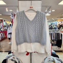 소이 안양점 @@ 여아 케이블 크롭 니트 조끼 @@ 37800원!!! 주니어