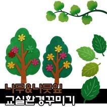 펠트 나무잎 나무 봄 환경구성 용품 / 어린이집 유치원 신학기 교실꾸미기, 3500펠트나무D, 1