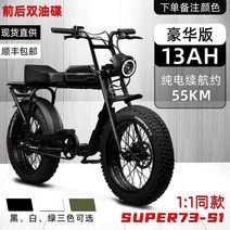 SUPER73 레트로 오프로드 전기 보조 산악 자전거 JAVA 트위터 자바, 48V, 13AH B