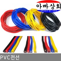 아빠상회 PVC전선 1.5sq 적색 3미터, 1개입