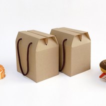 끈상자(소) 브라운 선물상자 타올 쿠키 디퓨저 머그컵 상자 답례품 포장상자