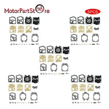 스틸엔진톱 부품 기화기 carb repair 재건 다이어프램 가스켓 니들 키트 wa wt walbro k20-wat k20wat echo husqvarna 트리머, 5세트