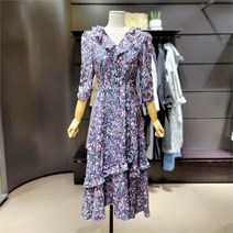 시슬리 NC09 셔링 플라워 밴딩 원피스 SAOPC1231