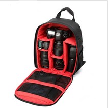 다기능 카메라 배낭 비디오 디지털 DSLR 가방 방수 야외 카메라 사진 가방 케이스 테이블 커버 니콘 캐논, [02] Red