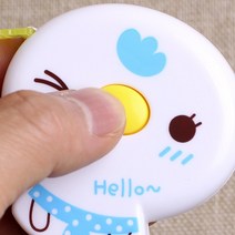 1M 팬시 캐릭터줄자 병아리 줄자 다이어트 미니 휴대용 옷줄자 피팅, 단일 길이, 단일 길이