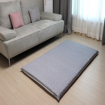 양면누빔 바닥에 까는 3단 접이식 요매트(매트커버+매트솜 포함) S/SS/Q 자체제작, 3-5 씬 그레이
