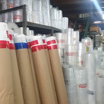 (두께0.03mm) pe롤비닐 폴리에틸렌 투명 마끼 이사 타겜 건축 공사용 통대형 비닐 (여러가지 사이즈), 폭22cmx길이457M