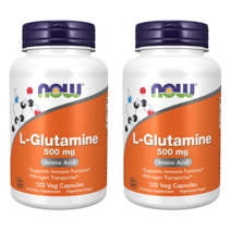 나우푸드 L-글루타민 500mg 베지 캡슐, 120개입, 2개