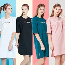 아키클래식 아비아레 루즈핏 반팔 솔리드 원피스 (AKIII T-SHIRTS)