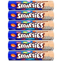 NESTLE Smarties Milk Chocolate Sweets Tube 네슬레 스마티즈 밀크 초콜릿 스위트 튜브 38g 6팩