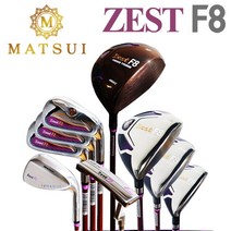 마쓰이 골프채 제스트F8 풀세트 남성용 여성용 골프백 포함 골프클럽풀세트 골프채풀세트, 여성용 그라파이트 L