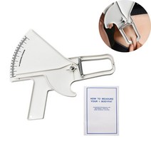 측량 Precision Skinfold Caliper Meas미니ing Body Fat Meas미니es up to 80mm in Skin Fold 11XA, 02 white