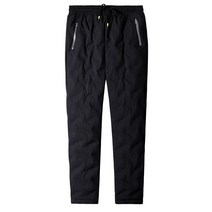 우모바지 캐주얼 방수 방풍 화이트 오리털 패딩 겨울 바지 남성용 두꺼운 스웨트팬츠 보온 팬츠 90%