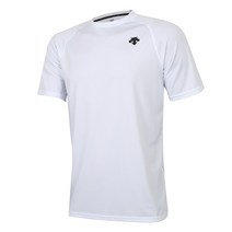 [DESCENTE] SN221ZTS41 WHT0 베이스볼 반팔 로고 티셔츠(화이트)