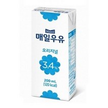 매일유업 매일우유 멸균우유 오리지널, 200ml, 12개