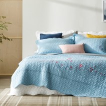 박술녀 순면 광목 워싱 침구 이불세트 (작품명 화담) 이불+패드+베개커버 / 빠른배송 / 선물추천 / 쾌속건조 / 사계절침구 / 부모님선물 / 예단혼수