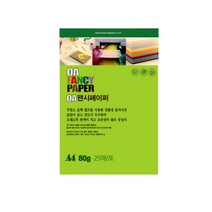 [동화오피스] 두성종이 OA 팬시페이퍼 80g 25매 / A4 색지 용지, P15 연두