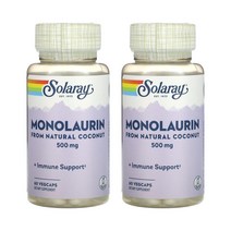 [2+1] 솔라레이 모노라우린 500 mg 60캡슐 solaray monolaurin