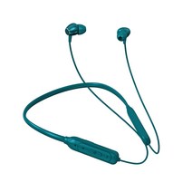 GHSHOP Bluetooth 5.1 넥밴드 헤드폰 18시간 재생 시간 내장 마이크 지원 TF 카드 소음 차단 운동 실행 스포츠, 18x13x2.5cm, ABS, 진한 파란색