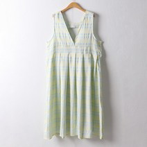 아이우먼 링클체크패턴원피스 DLD543M106 빅사이즈