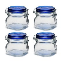 보르미올리 피도 자 유리저장병 블루, 500ml, 4개