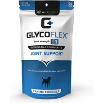 글라이코플렉스1 (120츄) Glyco Flex I 글루코사민 (모든크기용) 슬개골 영양제, 닭고기맛