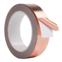 단면 전도성 호일 테이프 전자기 차폐 제거 정전기 방지 수리 접착, [01] 0.06mm, [01] 10m, [01] 3mm