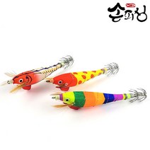 손피싱 와이어 삼봉 에기 제주 심해 갑오징어 무늬오징어 한치 쭈꾸미 채비 생미끼 애기, 옐로땡땡이