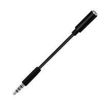 케이블마트 오디오케이블 스피커 음향 커넥터 모노 스테레오 캐논 TRS TS XLR RCA 3.5 5.5 6.3 이어폰 마이크 크기 변환 젠더 ㄱ자 꺾임 연결잭 커넥터, HA50-42 4극/숫-3극/암 이어폰변환젠더