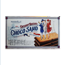 피코크 PEACOCK 초콜릿 샌드위치 비스킷 135g 3+1개(총4개), 4개