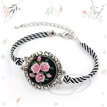 후야몰/대량구매 사선 로프 팔찌 5개세트 공방 수업용 반제품 프랑스자수 퀼트, F213사선로프팔찌-브라운5개