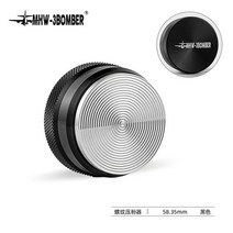 푸쉬템퍼 51mm 53mm 58mm 58.5mm 일정 압력템퍼 스프링 레벨링툴 깊이조절, Black