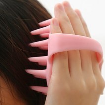 실리콘 두피 마시지 브러쉬 탈모 방지 딥 클렌징 비듬 제거 유분 휴대성 국내 해외 여행 캠핑 필수품 노폐물 마사지 건강 케어 건강한 모발 각질 탁월 샴푸 효과 손상 거품(핑크)