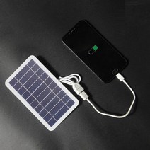 태양광패널 5v 고전력 usb 야외 방수 하이킹 캠핑 휴대용 셀 전원 은행 배터리 열, 02 157mm 94mm   10W