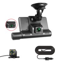 블랙박스 차량용 트럭 미니 외장형 가성비 2023 대시 캠 자동차 DVR 카메라 4 인치 풀 HD 1296P 드라이브, 02 with rear camera_02 32G