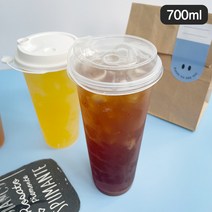 [소행섬] 리유저블 컵 (700ml), ●반투명, 100ea (25개x4줄)