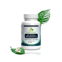 Oaheny Naturals Probiotics 600억 CFU - 남녀용 소화 지원 가스 팽만감 및 장내 독성 물질 감소에 도움 - 프리바이오틱스 섬유 블렌드 - 30 V.