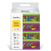 한예지 키스해링 PLAY 물티슈 캡형, 4개, 60매