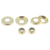 JC 너트가 있는 10x 4pcs 롱보드 스케이트보드 부싱 와셔 컵, 설명, 골드
