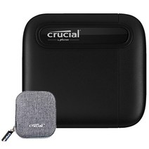 마이크론 크루셜 X6 Portable 외장 SSD, 블랙, 1TB