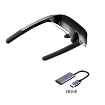 3D안경 영화감상 AR VR 스마트 클립 최신 EM3 스텔라 스마트 안경 HD 3 미터 120 인치 3D 게임보기 휴대, 03 EM3 and HDMI