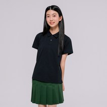 주니어 에어리핏 카라 숏슬리브 여, 150, 150