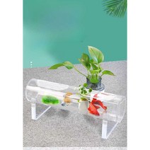 원통형 투명 어항 50cm 가로형 아크릴 파이프 수조