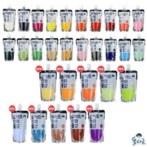 율아트 민화 물감 대용량 100ml 10색 한국화 동양화 분채