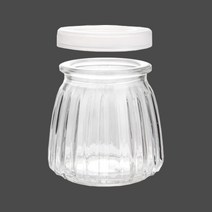 캔들용기 - PE캡 푸딩용기 플리츠무늬 소이캔들만들기, 플리츠 100ml