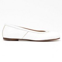 메종마르지엘라 (당일) 22FW 메종 마르지엘라 타비 발레리나 화이트 플랫 슈즈 S58WZ0042 P4717 T1003