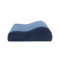 메모리폼 경추베개 네이비 c자형커브 커버분리 가능