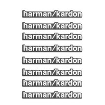 알루미늄 Harmankardon 자동차 오디오 스피커 스티커 닛산 Juke Tiida 킥 Versa Opel 휘장 Corsa D E 미니 쿠퍼 R56 R60102515, 8pcs