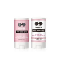 GOIPLE 내추럴 헤어 스타일링 포마드 롱 래스팅 엣지 젤 슬릭 백 매끈한 스타일 강한 홀드 왁스 스틱 여성 및 가발, [01] 0.56oz Kumqua Floral